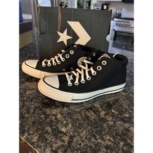 Converse CTAS Madison Mid Black White Womens Athletic Sneakers Sz 7 NWB